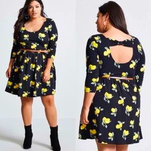 Forever 21 Plus Lemon Dress 2X